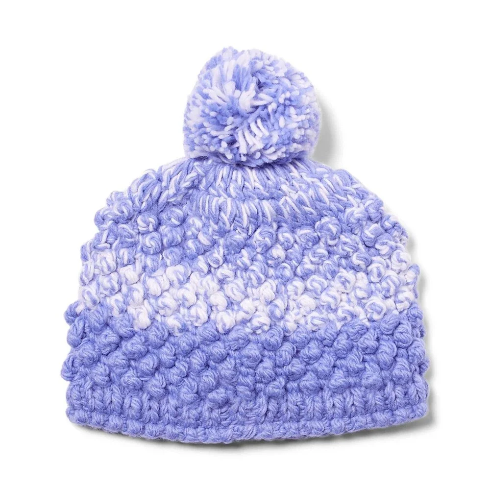 Spyder Brrr Berry Pom 38S555304-CLP Beanie Girls XS/S Purple Fleece Lined JDM714